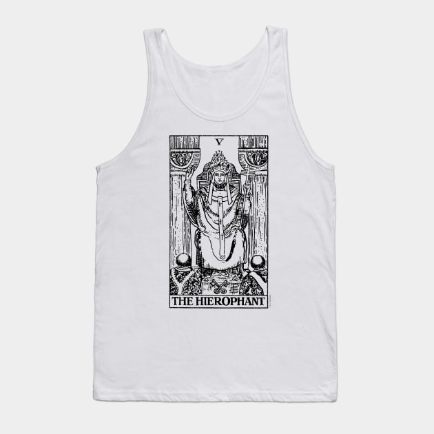 Tarot Card - Hierophant Tank Top by isstgeschichte